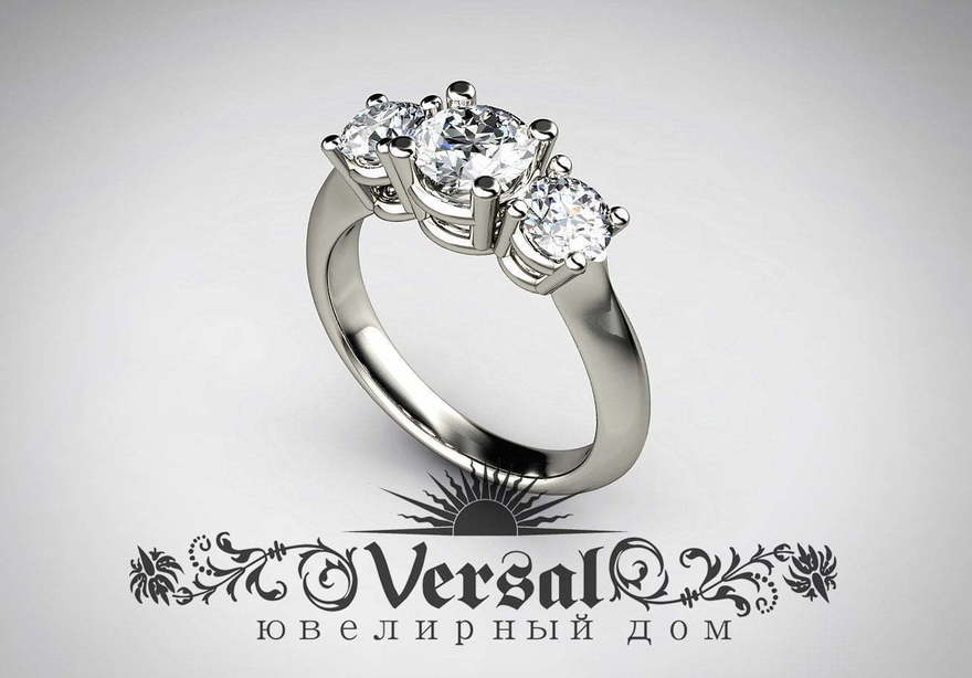 Помолвочное кольцо VGPK0006 из Белое золото, Желтое золото от Ювелирный Дом Версаль 1