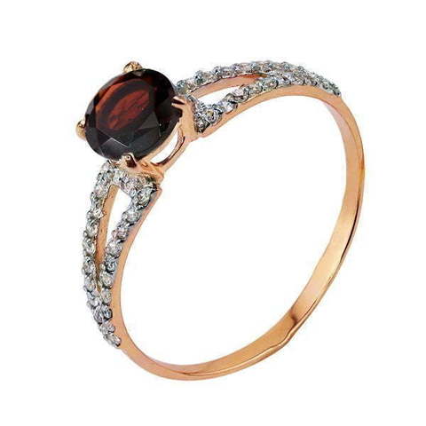 Помолвочное кольцо 11889001ГФ из Розовое (красное) золото от Ювелирный салон Юверос 1