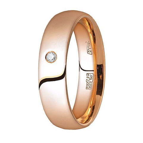 Обручальное кольцо 10282К из Розовое (красное) золото от Ювелирный салон Юверос 1