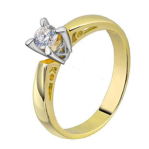 Помолвочное кольцо 81028 из Желтое золото от Ювелирный салон Юверос 1