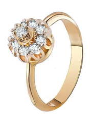 Помолвочное кольцо 81159КБр из Розовое (красное) золото от Ювелирный салон Юверос 1