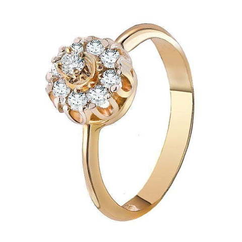 Помолвочное кольцо 81159КБр из Розовое (красное) золото от Ювелирный салон Юверос 1
