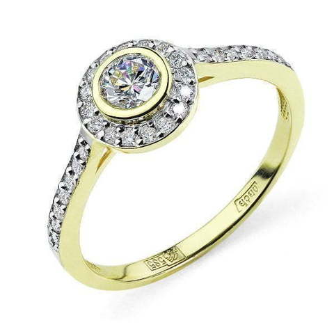 Помолвочное кольцо 81200 из Желтое золото от Ювелирный салон Юверос 1
