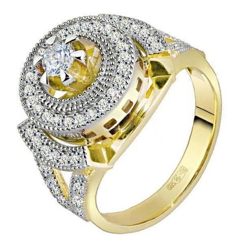 Помолвочное кольцо 81288 из Желтое золото от Ювелирный салон Юверос 1