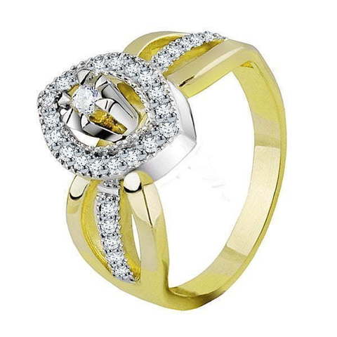 Помолвочное кольцо 81289 из Желтое золото от Ювелирный салон Юверос 1