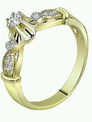 Помолвочное кольцо 81302 из Желтое золото от Ювелирный салон Юверос 1