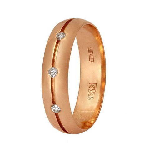 Обручальное кольцо 10331К из Розовое (красное) золото от Ювелирный салон Юверос 1