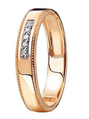 Обручальное кольцо 1561103 из Розовое (красное) золото от Ювелирный салон Юверос 1