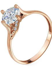 Помолвочное кольцо 10018К из Розовое (красное) золото от Ювелирный салон Юверос 1