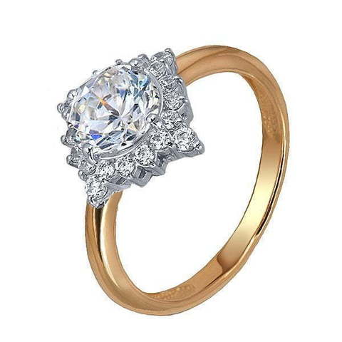 Помолвочное кольцо 24408к из Розовое (красное) золото от Ювелирный салон Юверос 1