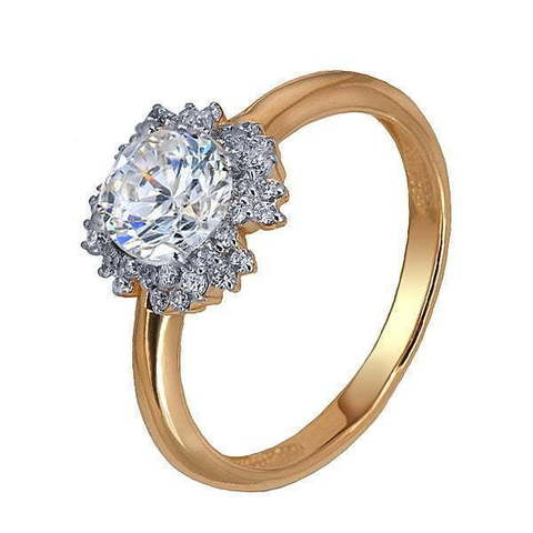 Помолвочное кольцо 24409к из Розовое (красное) золото от Ювелирный салон Юверос 1