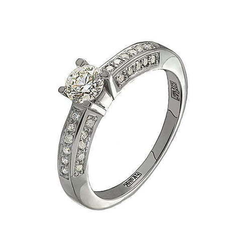 Помолвочное кольцо 53071 из Белое золото от Ювелирный салон Юверос 1