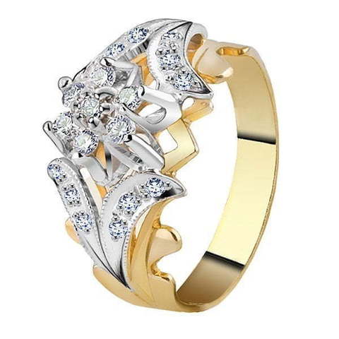 Помолвочное кольцо 81280 из Комбинированные от Ювелирный салон Юверос 1