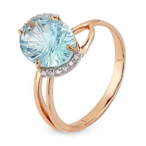 Помолвочное кольцо 11895001ТФ из Розовое (красное) золото от Ювелирный салон Юверос 1