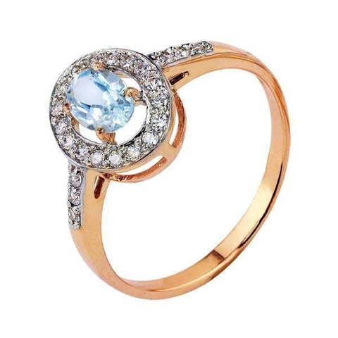 Помолвочное кольцо 11910001ТФ из Розовое (красное) золото от Ювелирный салон Юверос 1