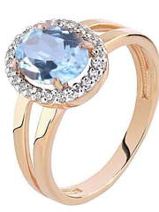 Помолвочное кольцо 55464031ТФ из Розовое (красное) золото от Ювелирный салон Юверос 1