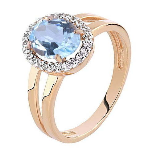 Помолвочное кольцо 55464031ТФ из Розовое (красное) золото от Ювелирный салон Юверос 1