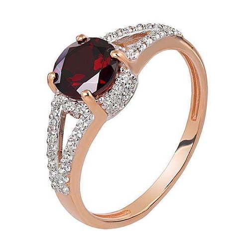 Помолвочное кольцо 56414031ГФ из Розовое (красное) золото от Ювелирный салон Юверос 1