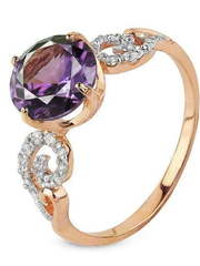 Помолвочное кольцо 0120128КАлФ из Розовое (красное) золото от Ювелирный салон Юверос 1