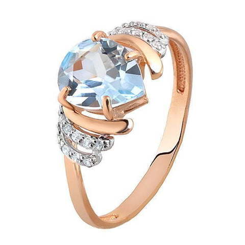 Помолвочное кольцо 0120469ТФ из Розовое (красное) золото от Ювелирный салон Юверос 1