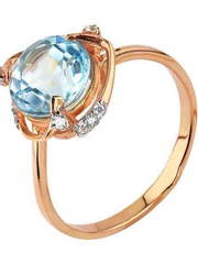 Помолвочное кольцо 11512001ТФ из Розовое (красное) золото от Ювелирный салон Юверос 1