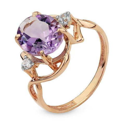 Помолвочное кольцо 0120036КАФ из Розовое (красное) золото от Ювелирный салон Юверос 1