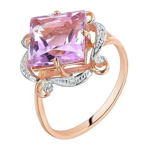 Помолвочное кольцо 0120244АФ из Розовое (красное) золото от Ювелирный салон Юверос 1