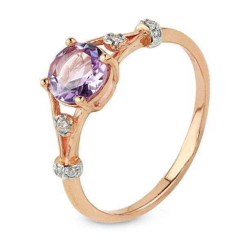 Помолвочное кольцо 0120261АФ из Розовое (красное) золото от Ювелирный салон Юверос 1