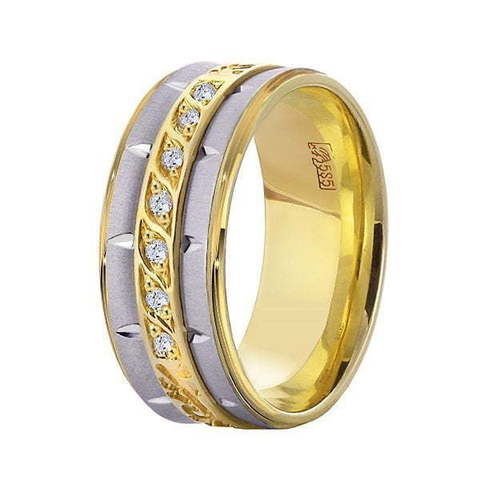 Обручальное кольцо 10734 из Комбинированные от Ювелирный салон Юверос 1