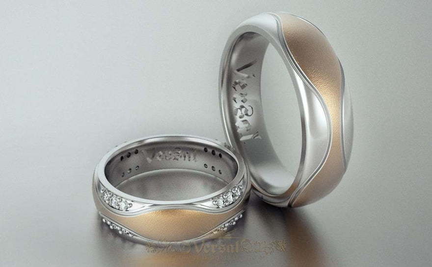 Обручальные кольца VGOK0068 из Комбинированные от Ювелирный Дом Версаль 2