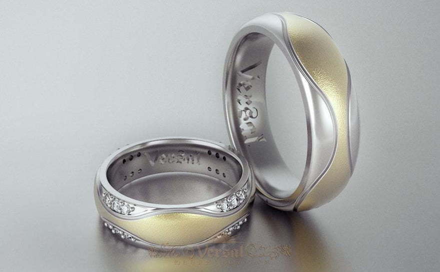 Обручальные кольца VGOK0068 из Комбинированные от Ювелирный Дом Версаль 3