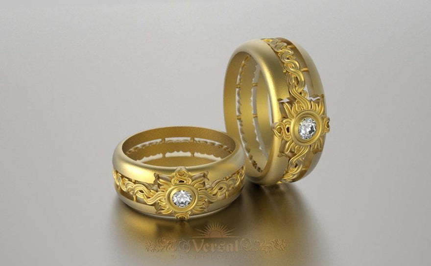 Обручальные кольца VGOK0085 из Желтое золото от Ювелирный Дом Версаль 2