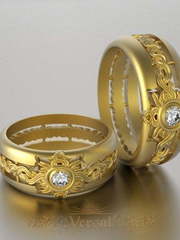 Обручальные кольца VGOK0085 из Желтое золото от Ювелирный Дом Версаль 2