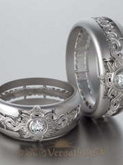 Обручальные кольца VGOK0085 из Белое золото, Платина от Ювелирный Дом Версаль 1