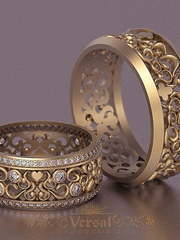 Обручальные кольца VGOK0080 из Желтое золото от Ювелирный Дом Версаль 1