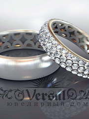 Обручальные кольца VGOK0060 из Белое золото, Платина от Ювелирный Дом Версаль 1
