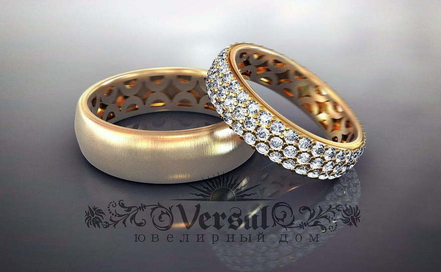Обручальные кольца VGOK0060 из Желтое золото от Ювелирный Дом Версаль 1