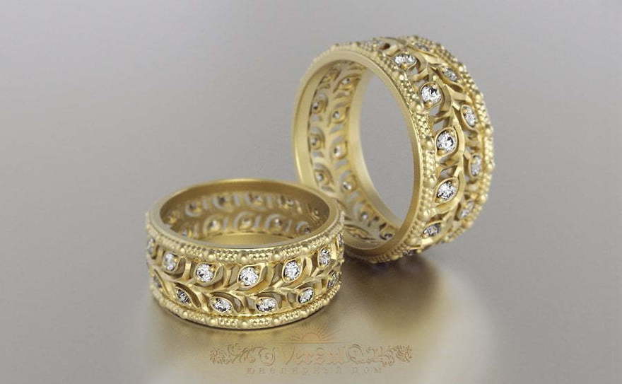 Обручальные кольца VGOK0037 из Желтое золото от Ювелирный Дом Версаль 1