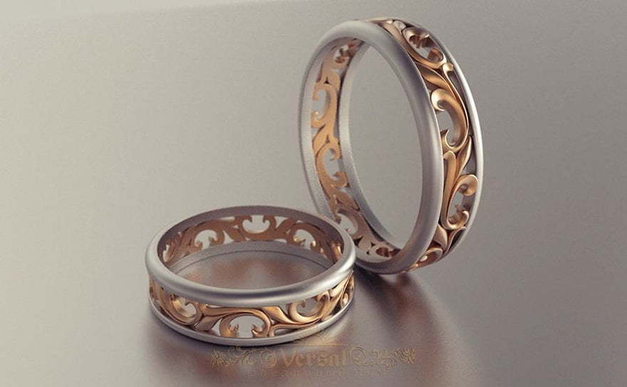 Обручальные кольца VGOK0163 из Комбинированные от Ювелирный Дом Версаль 2