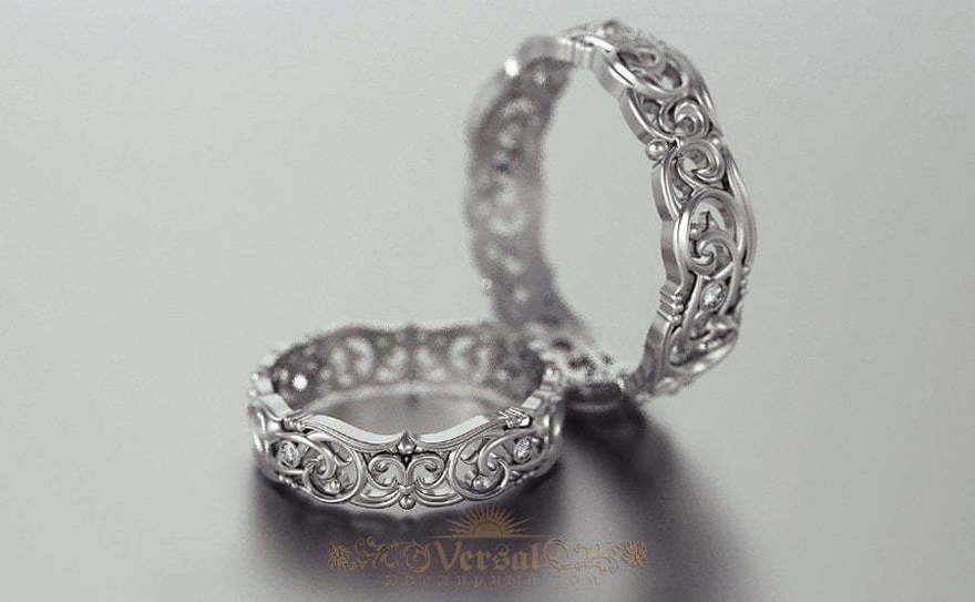 Обручальные кольца VGOK0158 из Белое золото, Платина от Ювелирный Дом Версаль 1