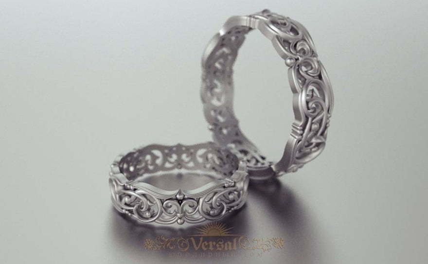 Обручальные кольца VGOK0158 из Белое золото, Платина от Ювелирный Дом Версаль 2