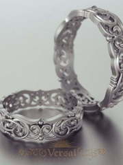 Обручальные кольца VGOK0158 из Белое золото, Платина от Ювелирный Дом Версаль 2