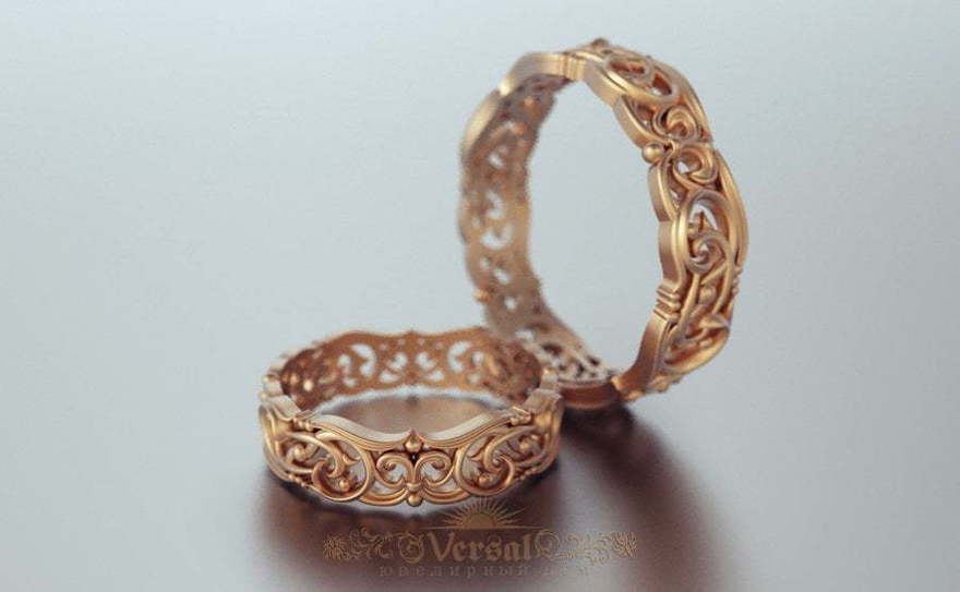 Обручальные кольца VGOK0158 из Розовое (красное) золото от Ювелирный Дом Версаль 2