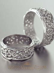 Обручальные кольца VGOK0130 из Белое золото, Платина от Ювелирный Дом Версаль 1