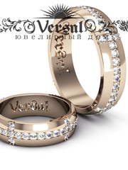 Обручальные кольца VGOK0026 из Розовое (красное) золото от Ювелирный Дом Версаль 1