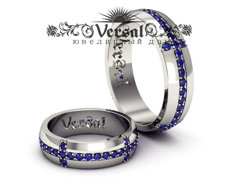 Обручальные кольца VGOK0026 из Белое золото, Платина от Ювелирный Дом Версаль 1