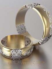 Обручальные кольца VGOK0073 из Желтое золото от Ювелирный Дом Версаль 1