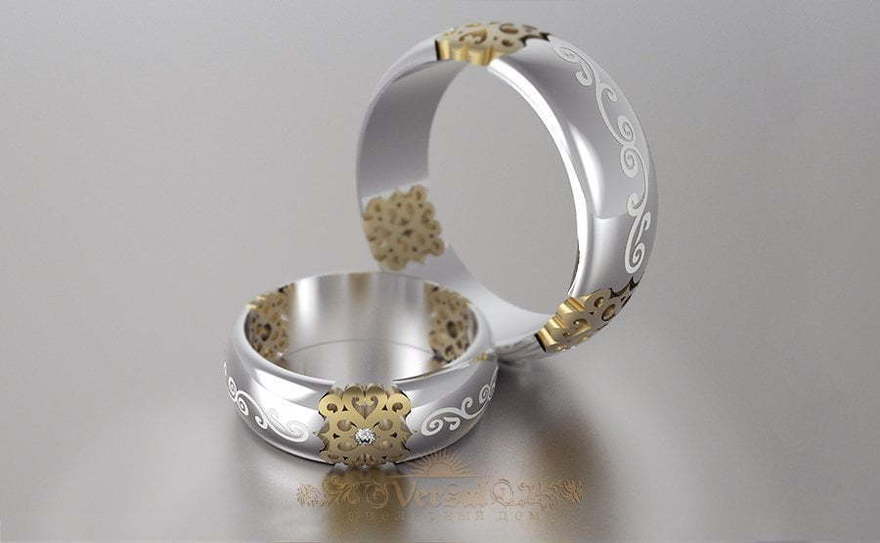 Обручальные кольца VGOK0073 из Белое золото от Ювелирный Дом Версаль 2