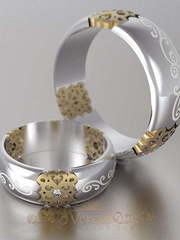 Обручальные кольца VGOK0073 из Белое золото от Ювелирный Дом Версаль 2