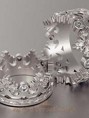 Обручальные кольца VGOK0067 из Белое золото, Платина от Ювелирный Дом Версаль 1